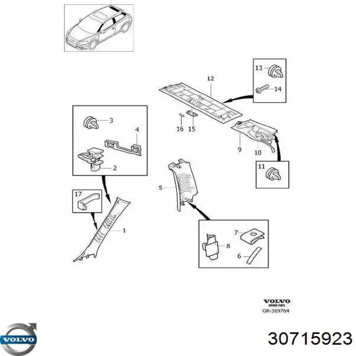  Volvo 30715923 цена, от 4.46 USD