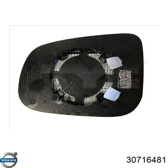 30716481 Volvo Зеркальный элемент левого зеркала заднего вида