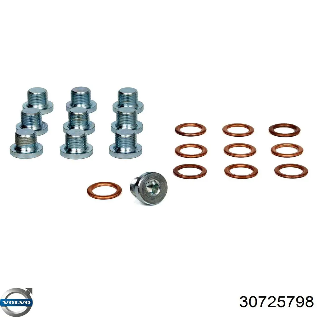 Пробка поддона двигателя Volvo 30725798 цена, от 3.20 USD