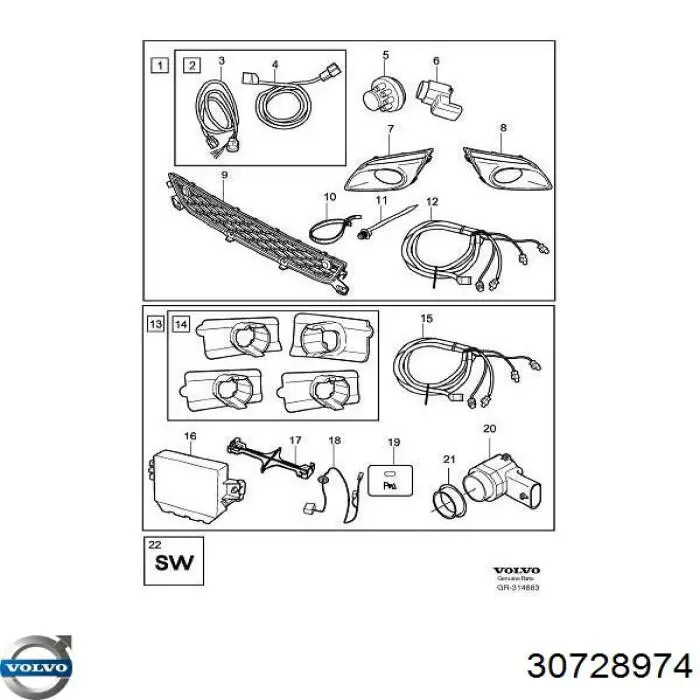  Volvo 30728974 цена, от 147.86 USD