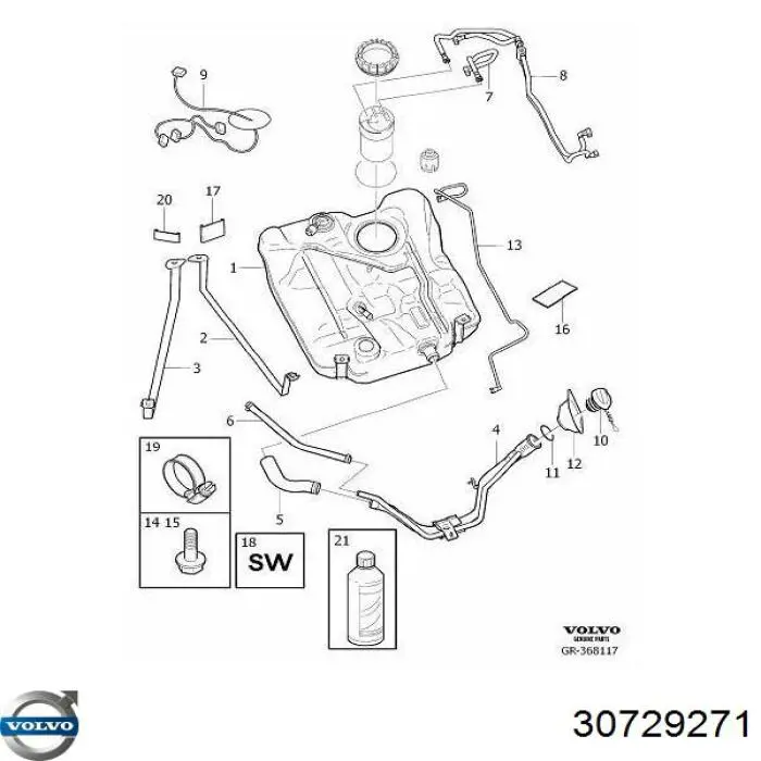  Volvo 30729271 цена, от 127.26 USD