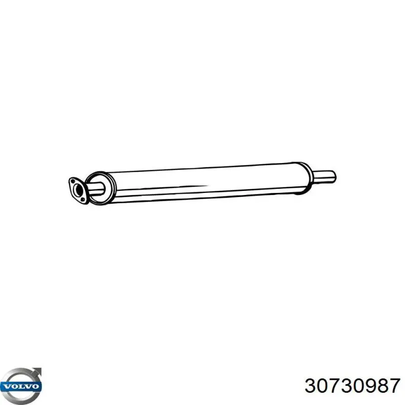 Купить 30730987 Volvo Глушитель задний