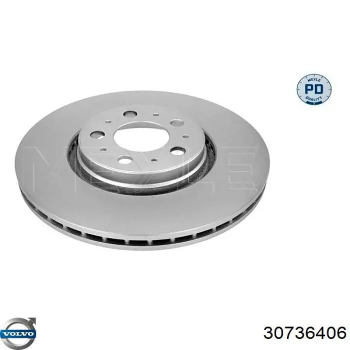 Тормоз дисковый передний Volvo 30736406 цена, от 52.22 USD