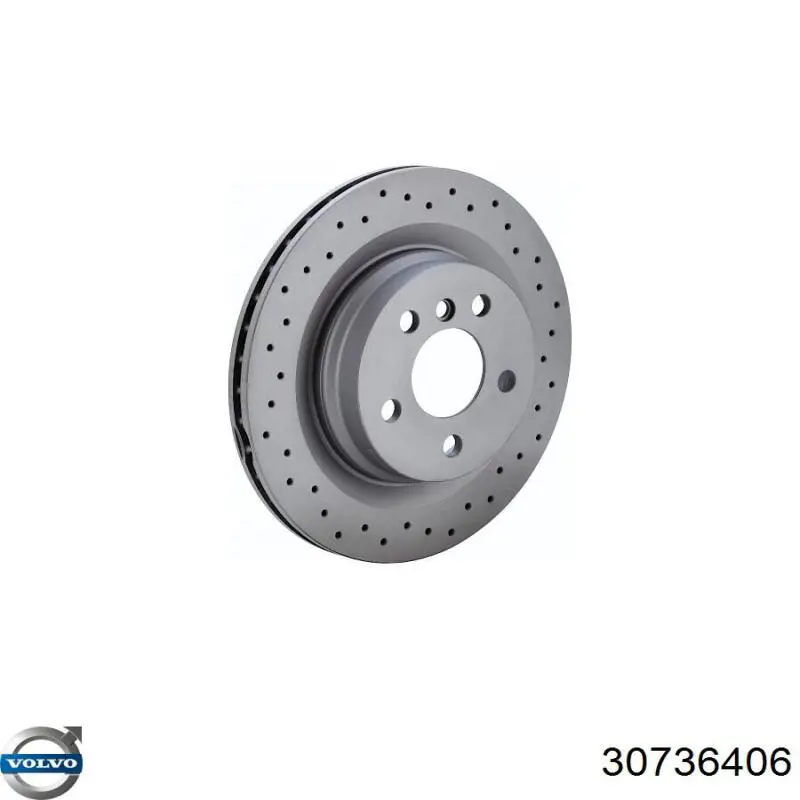 Передний тормозной диск Volvo 30736406