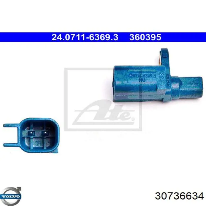 Купить 30736634 Volvo Датчик АБС задний