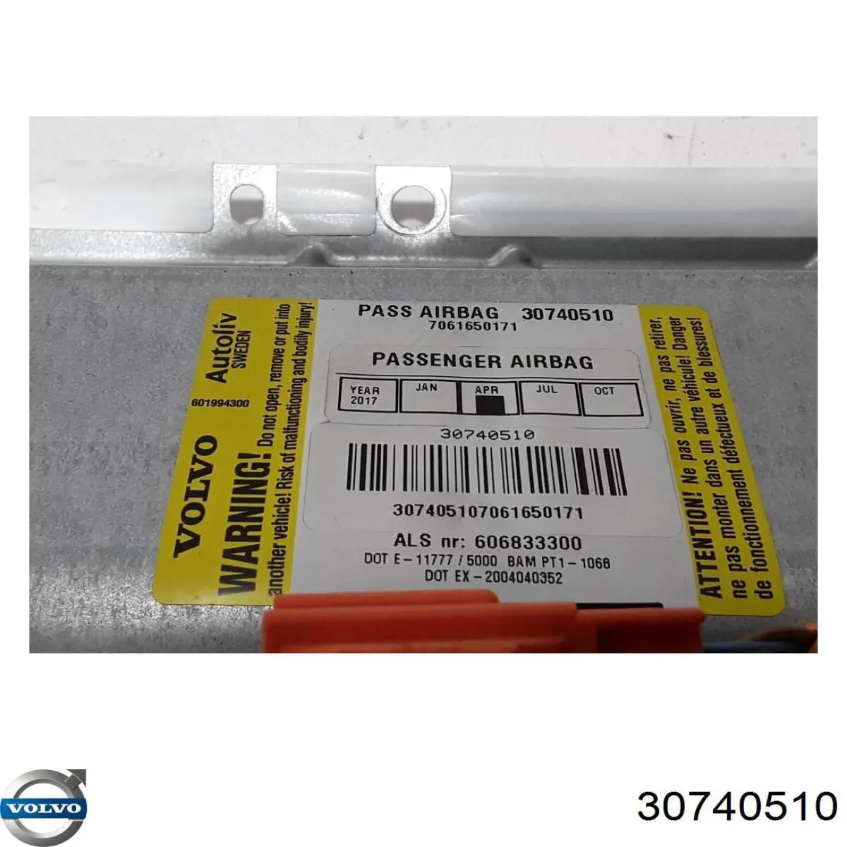 Купить 8623231 Volvo Подушка безопасности пассажира