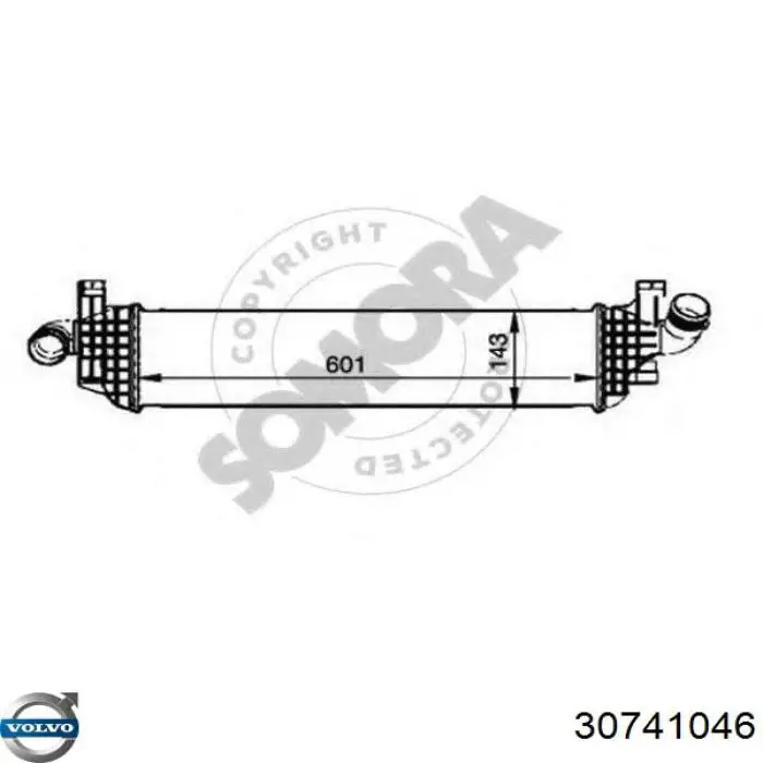 Система охлаждения наддувочного воздуха Volvo 30741046 цена, от 77.12 USD