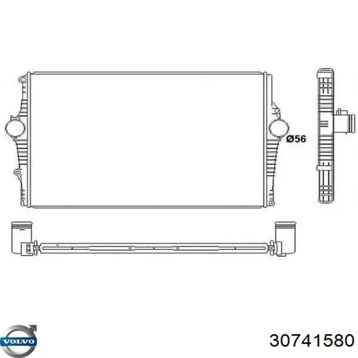 Купить 30741580 Volvo Интеркулер