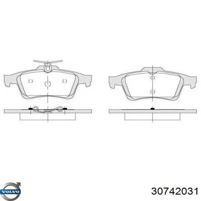 Колодки дисковые  Volvo 30742031 цена, от 20.78 USD