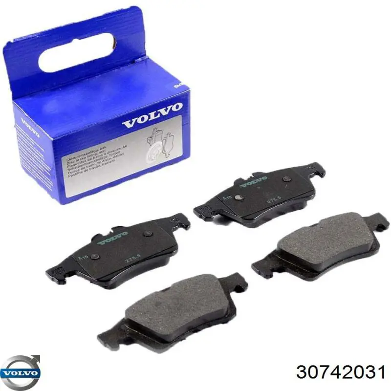 30742031 Volvo Колодки тормозные дисковые комплект