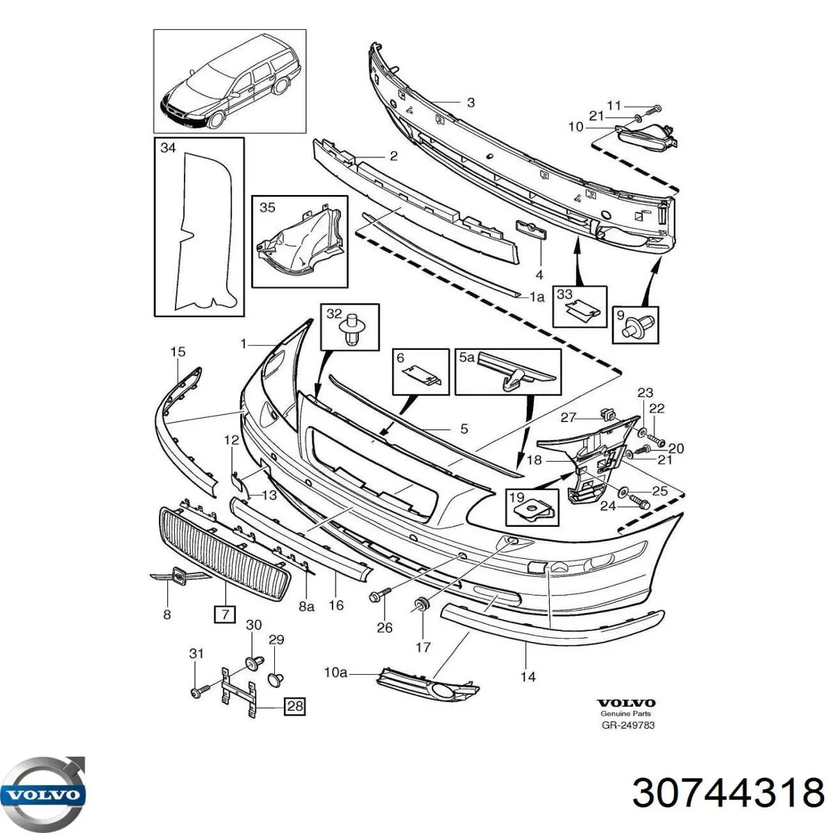  Volvo 30744318 цена, от 59.28 USD