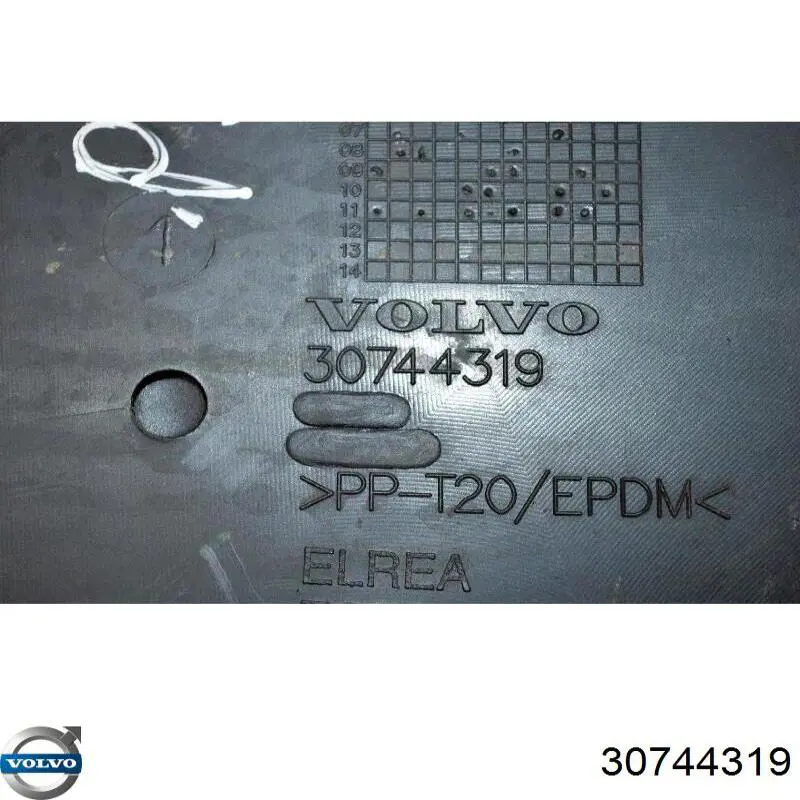 Защита двигателя правая Volvo 30744319 цена, от 12.23 USD