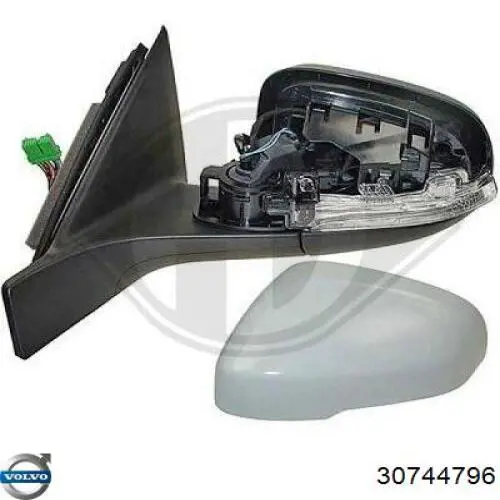 Зеркальный элемент водительского зеркала Volvo 30744796 цена, от 15.61 USD