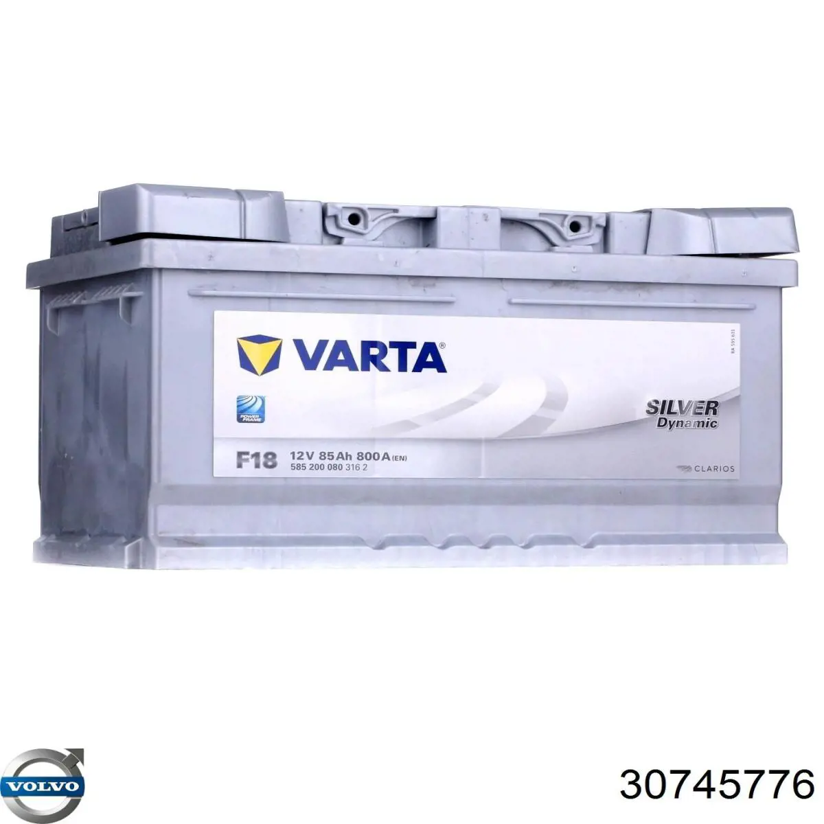Купить Аккумулятор Volvo 85 А/ч (30745776)