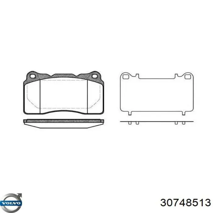 Колодки Volvo 30748513 цена, от 36.00 USD