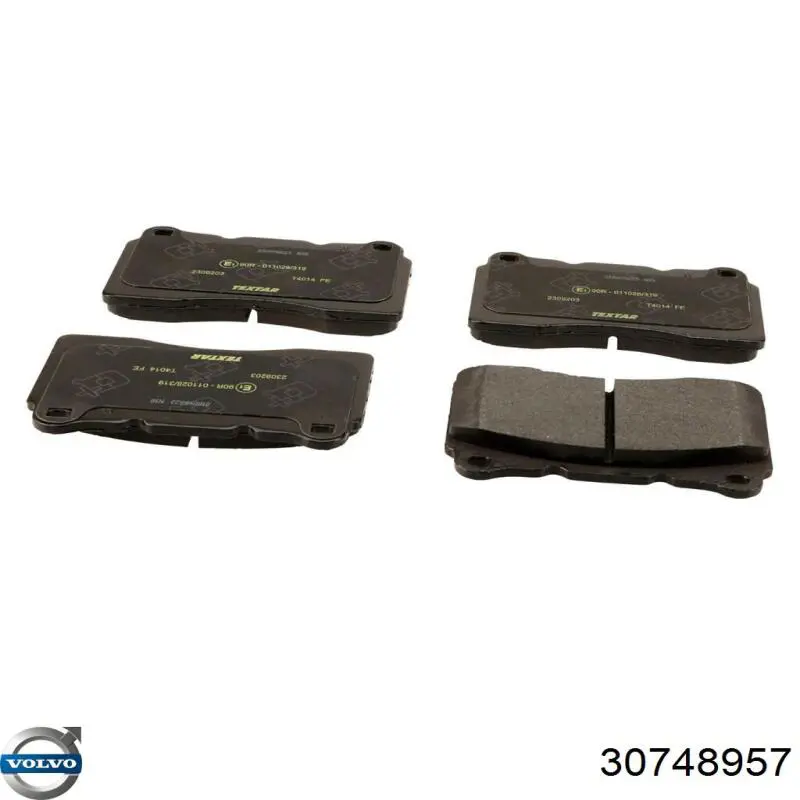 Колодки Volvo 30748957 цена, от 43.20 USD