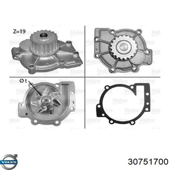 Помпа 30751700 Volvo
