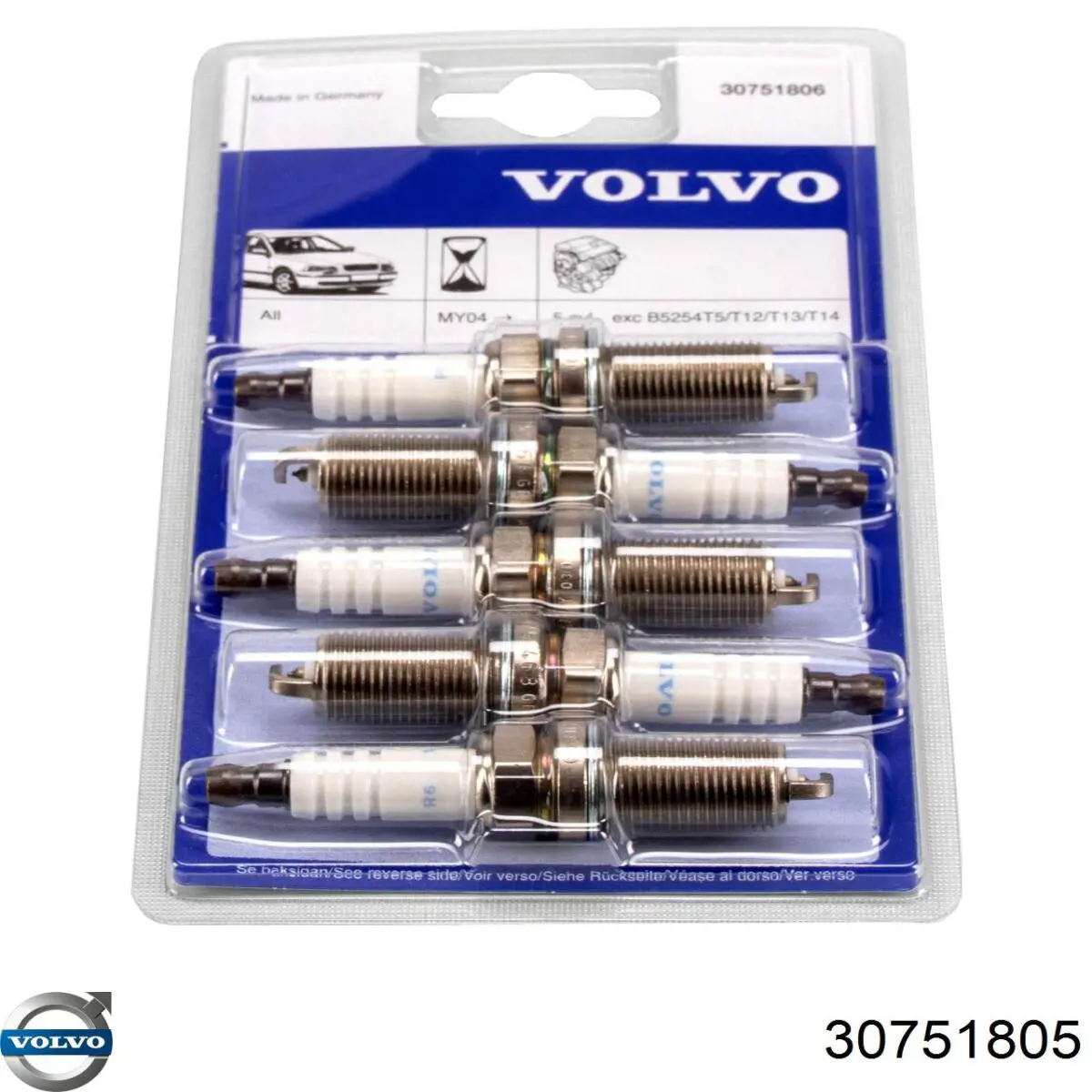 Свеча зажигания Volvo 30751805 цена, от 14.85 USD