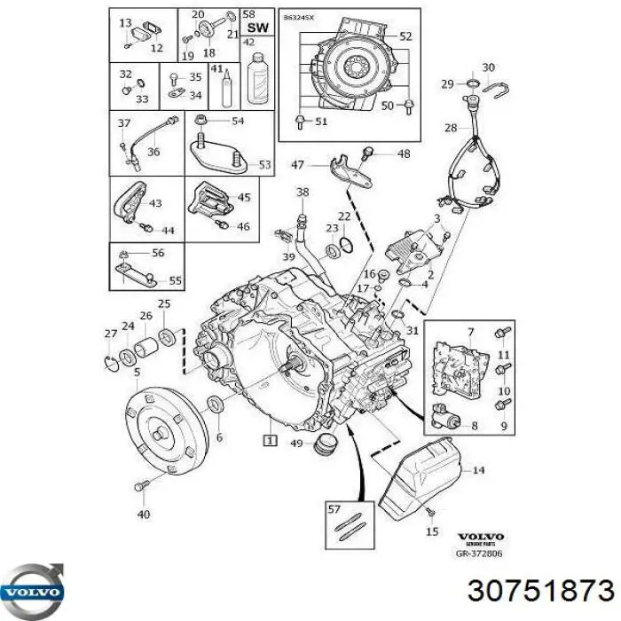 4689142 Ford Сальник полуоси переднего моста левой