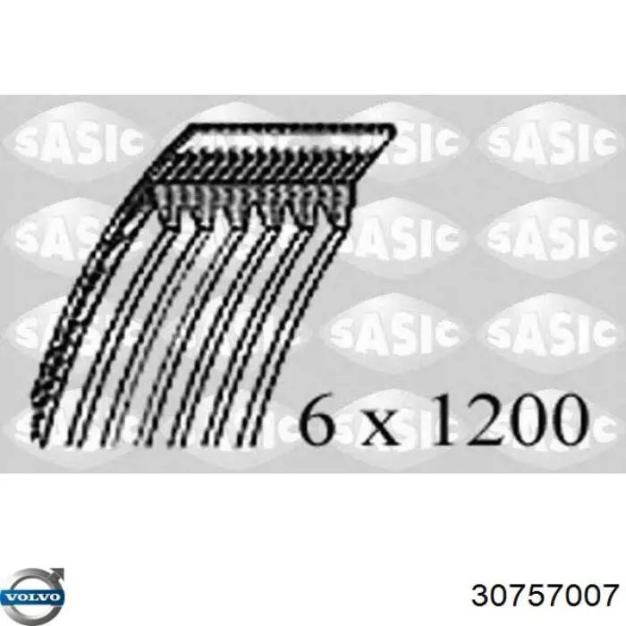Ремень кондиционера Volvo 30757007