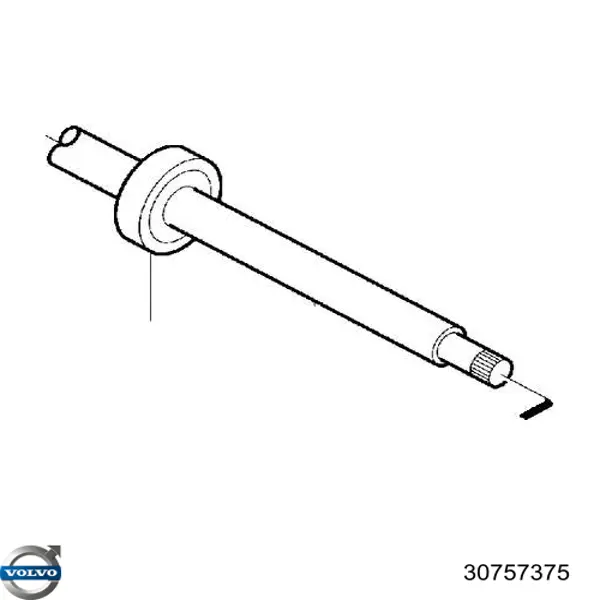 Подвесной подшипник передней полуоси Volvo 30757375 цена, от 16.16 USD