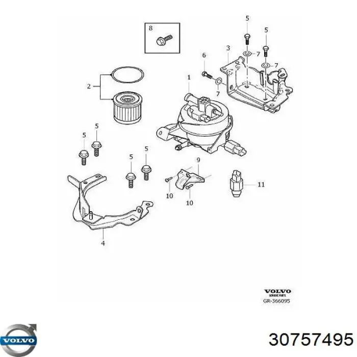  Volvo 30757495 цена, от 19.00 USD