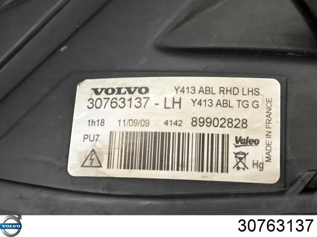 Фара левая Volvo 30763137 цена, от 126.69 USD