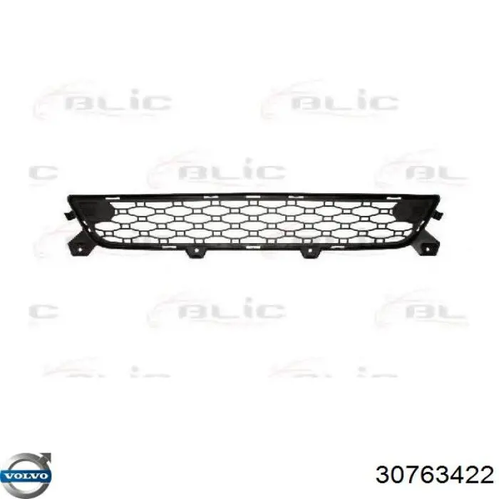 30763422 Volvo Центральная решетка переднего бампера