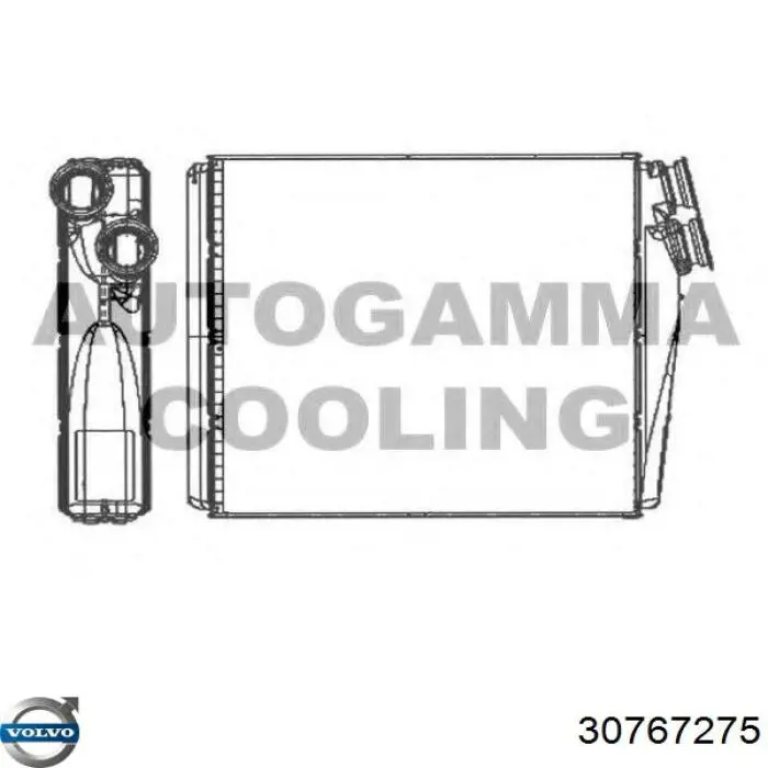 Радиатор печки 30767275 Volvo