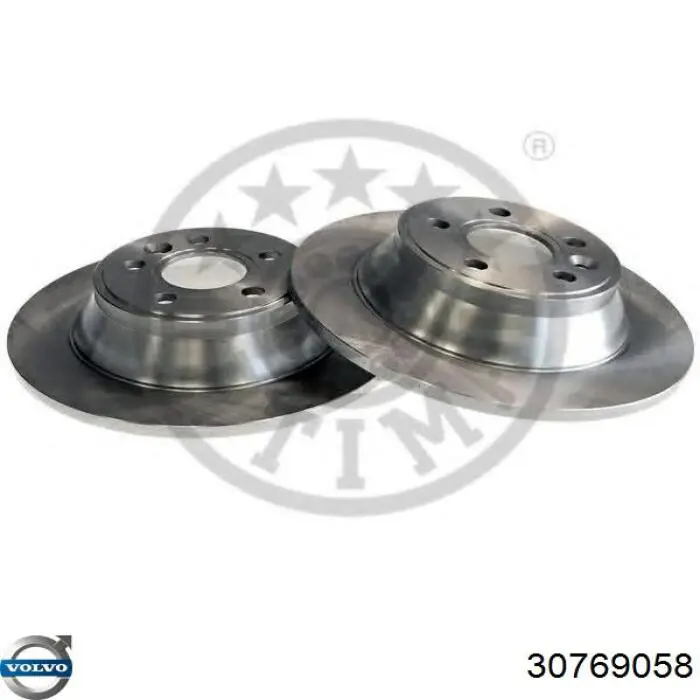 Купить 30769058 Volvo Диск тормозной задний