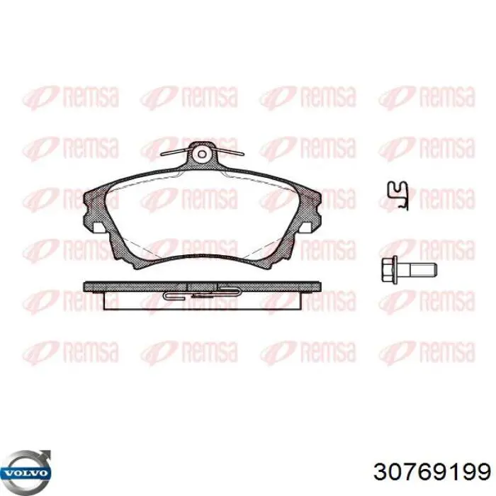 Колодки Volvo 30769199 цена, от 22.80 USD