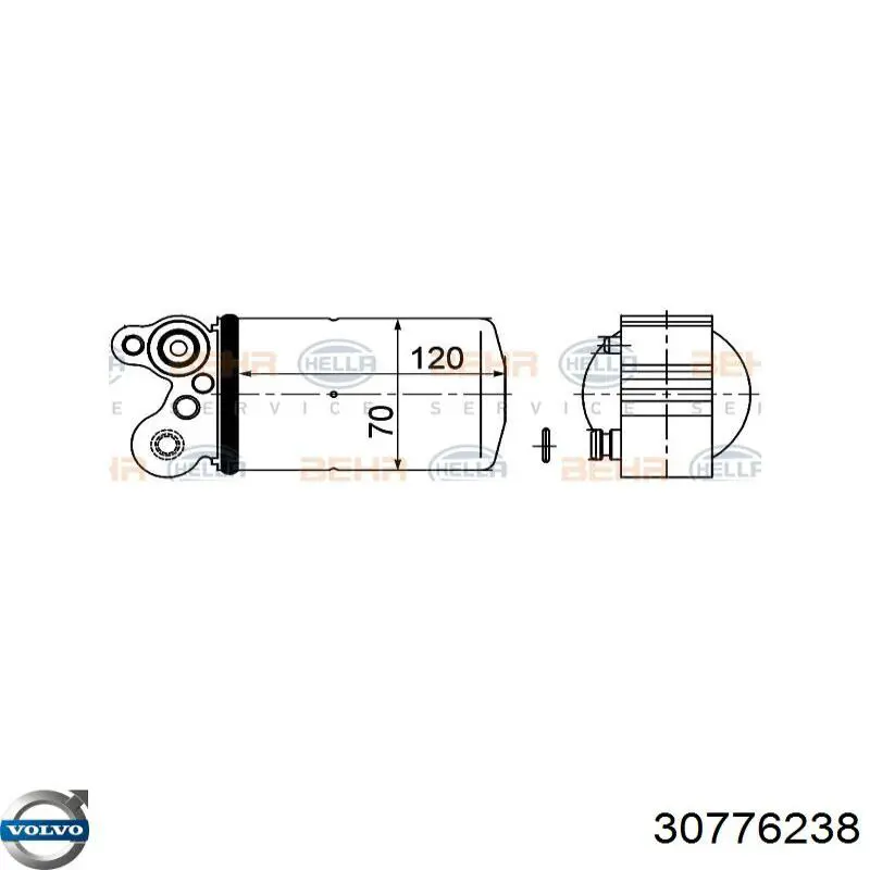 30776238 фильтр осушитель volvo