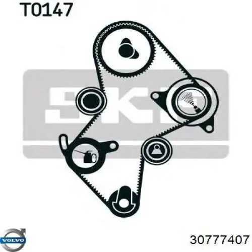 30777407 Volvo Комплект ремня ГРМ