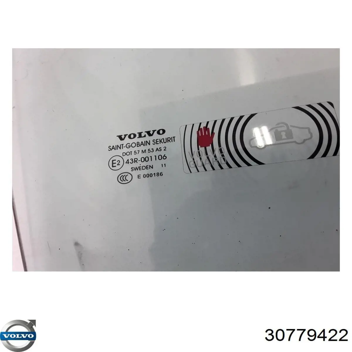 Стекло пассажирской двери Volvo 30779422 цена, от 21.09 USD