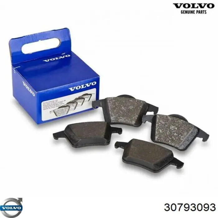 30793093 Volvo sapatas do freio traseiras de disco