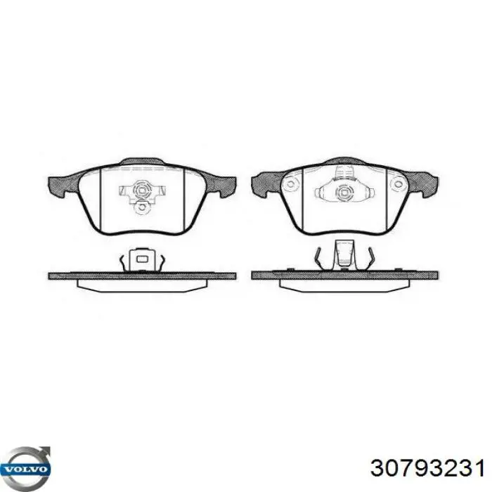 Колодки Volvo 30793231 цена, от 22.93 USD