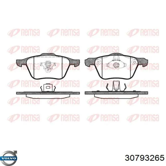 Колодки Volvo 30793265 цена, от 22.93 USD