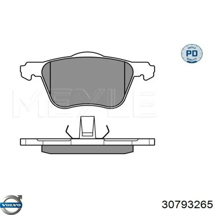 Купить 30793265 Volvo Колодки тормозные