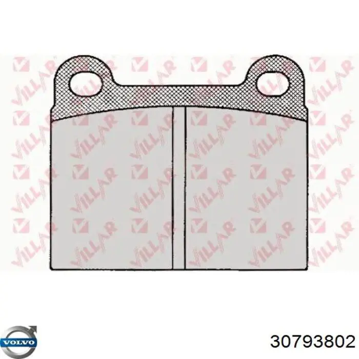 Колодки Volvo 30793802 цена, от 30.65 USD