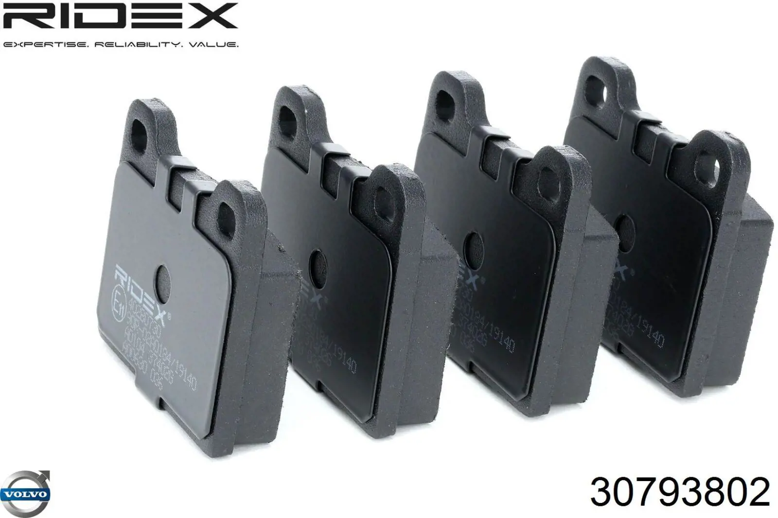 Передние тормозные колодки 30793802 Volvo