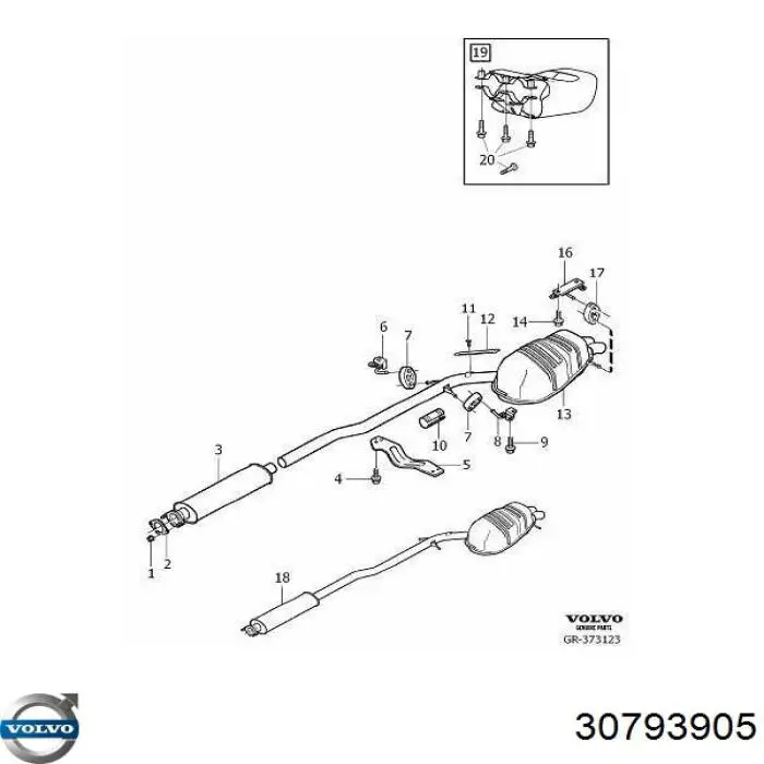  Volvo 30793905 цена, от  USD