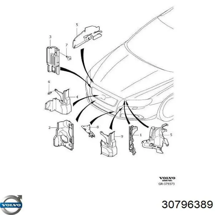  Volvo 30796389 цена, от 12.67 USD