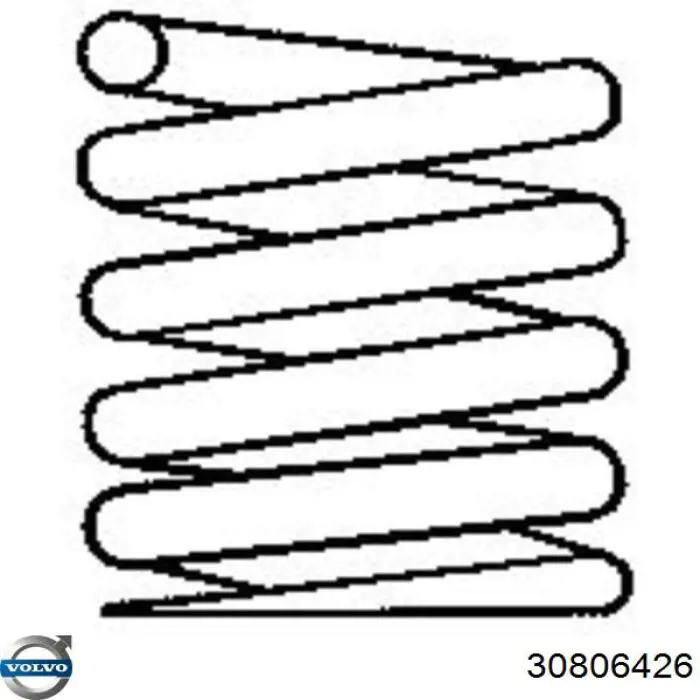 Пружина амортизатора передняя Volvo 30806426 цена, от 27.88 USD