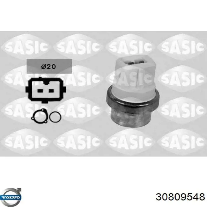 30809548 Volvo sensor de temperatura do fluido de esfriamento, no dispositivo