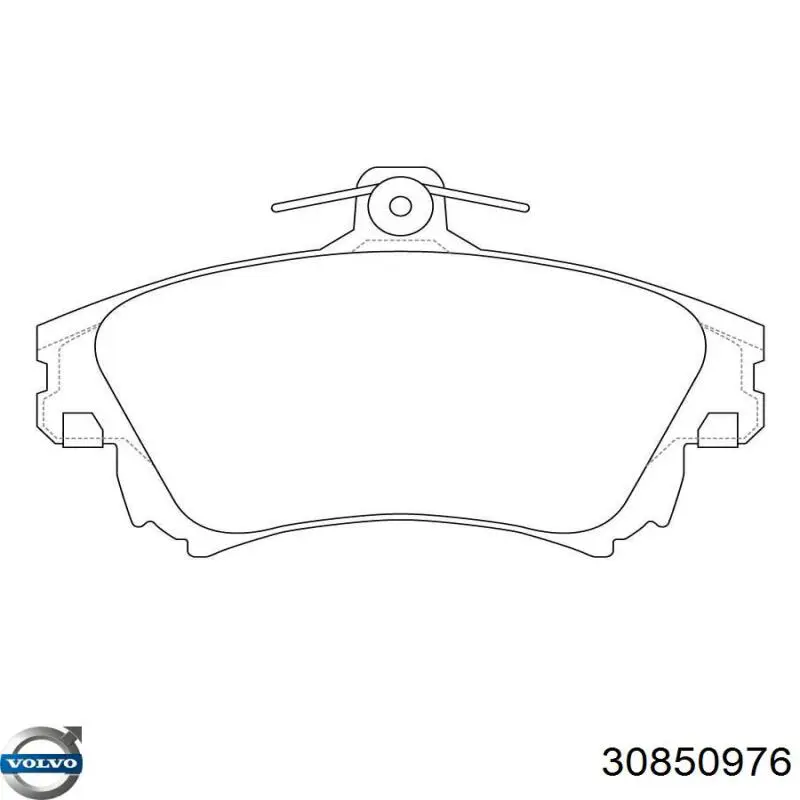 Передние тормозные колодки 30850976 Volvo