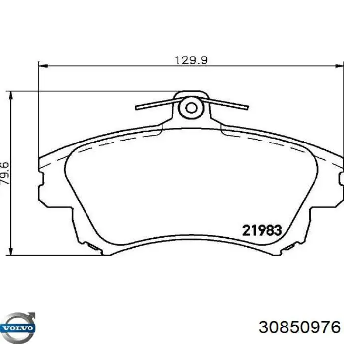 Колодки Volvo 30850976 цена, от 22.80 USD