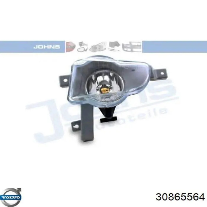 Фара противотуманная левая 30865564 Volvo