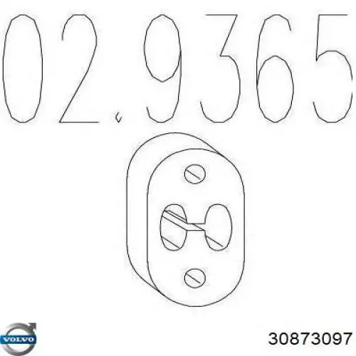 Купить 30873097 Volvo Подвесные подушки глушителя