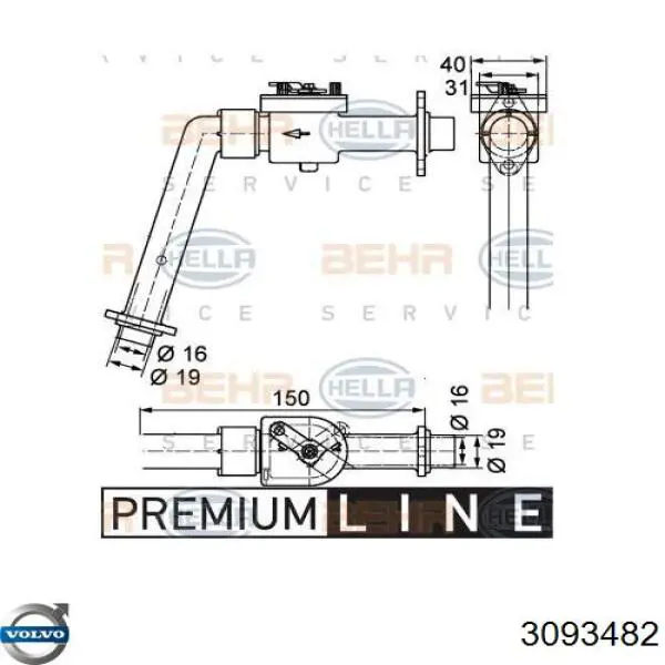 Кран печки (отопителя) Volvo 3093482 цена, от 16.97 USD
