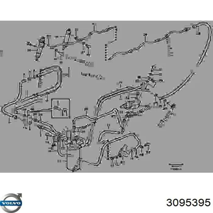 Передние тормозные колодки 3095395 Volvo